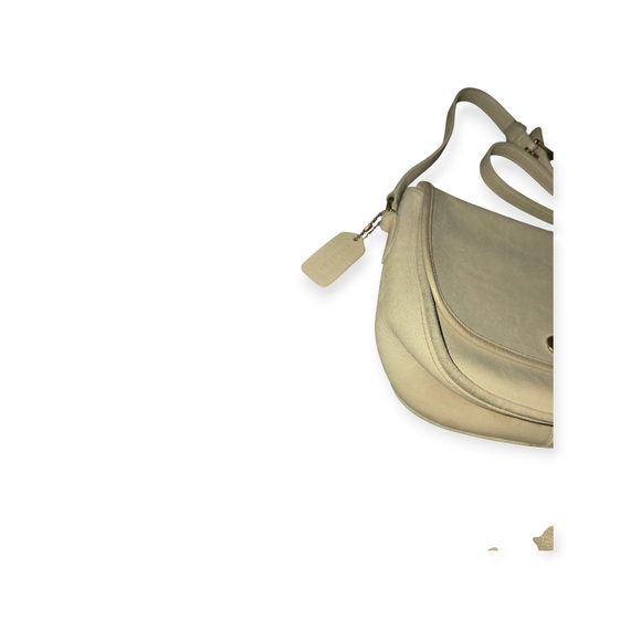Coach Vintage City Bag #9790  Cream Leather Crossbody Bag - Picture 6 of 9